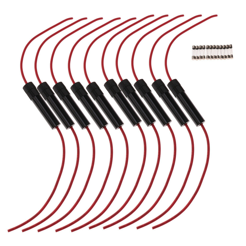 10 Pieces High Quality 6x30 AGC Fuse 16 AWG Holder Online