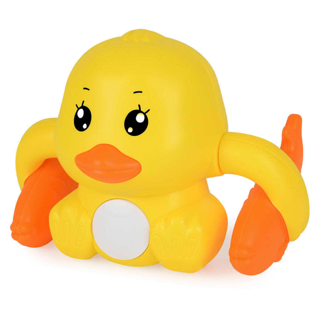 Baby Electric Voice Control Flipping Rolling Duck Toys Funny Music Gift