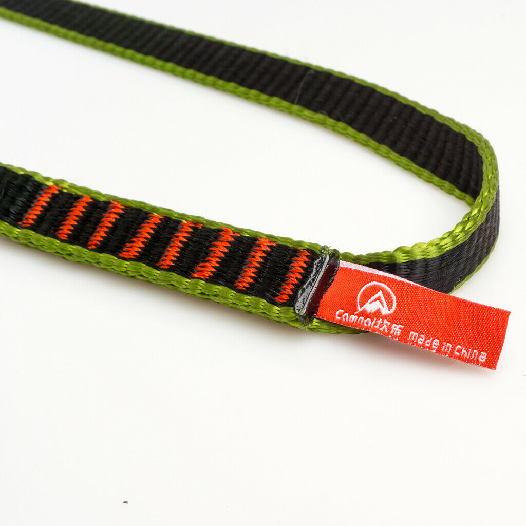 Climbing Sling Rock Nylon Flat Cord Mountaineering Safety Rope Belt 60cm