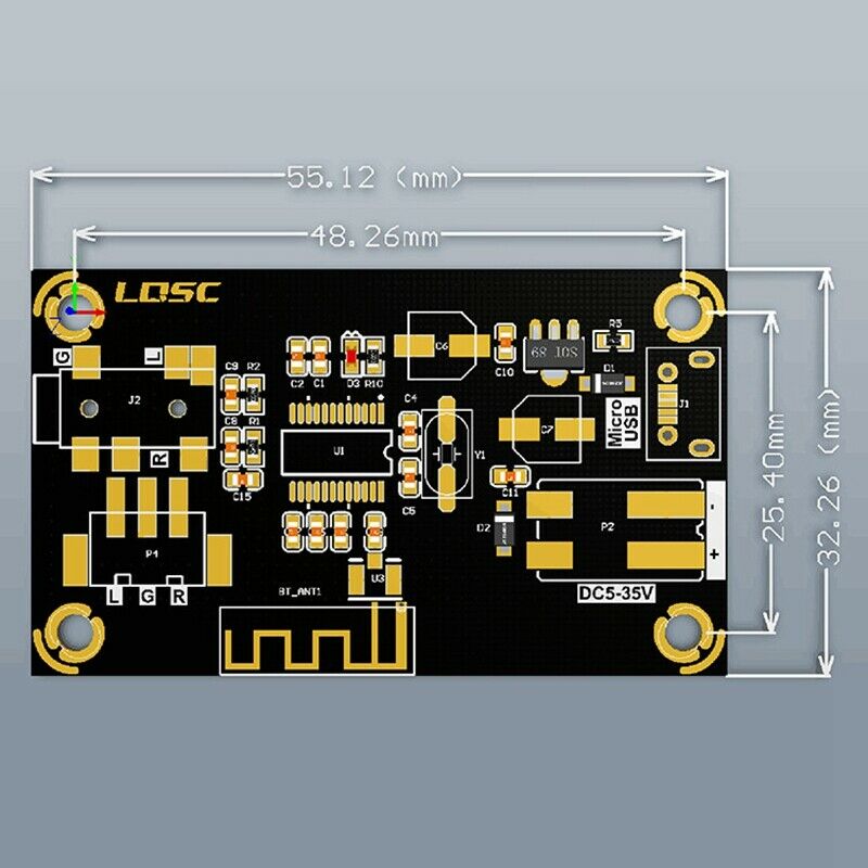 Amplifier Bluetooth 4.2 MP3 Decoder Decoding Board Module Car USB MP3 Player BX8