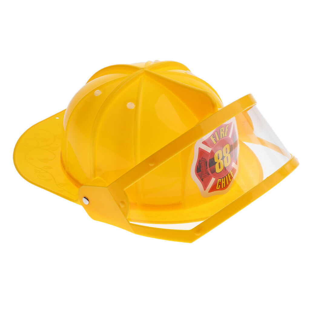 Fireman Helmet Adjustable Firefighter Kids Children Early Teaching Aids