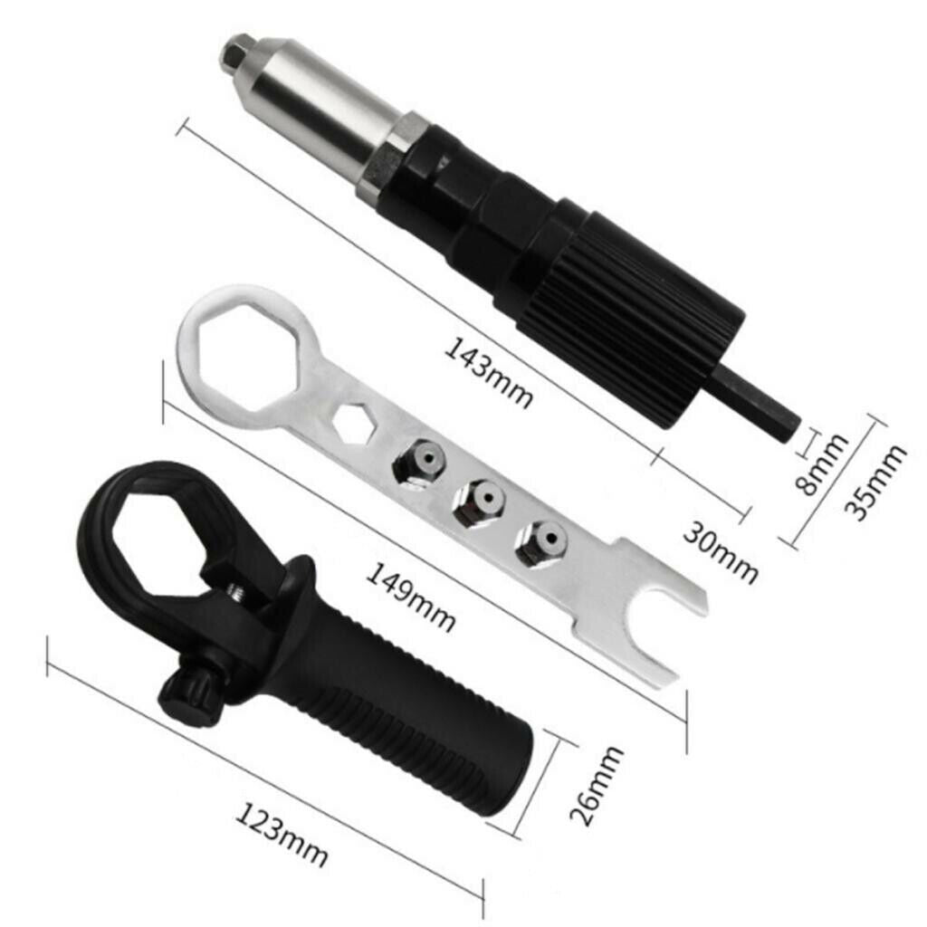 Detachable Electric Riveter Rivet Gun Adapter Core Rivet Gun Transfer Head