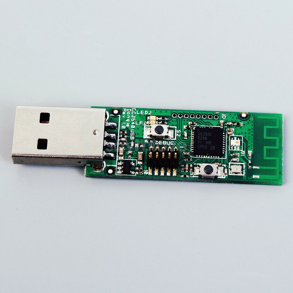 Bluetooth 4.0 BLE CC2540 Sniffer Board USB Interface Dongle Debug Pin 1Mbps