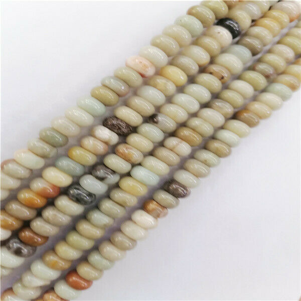 1 Strand 8x5mm Natural Amazonite Gem Rondelle Abacus Spacer Beads 15.5" HH9363