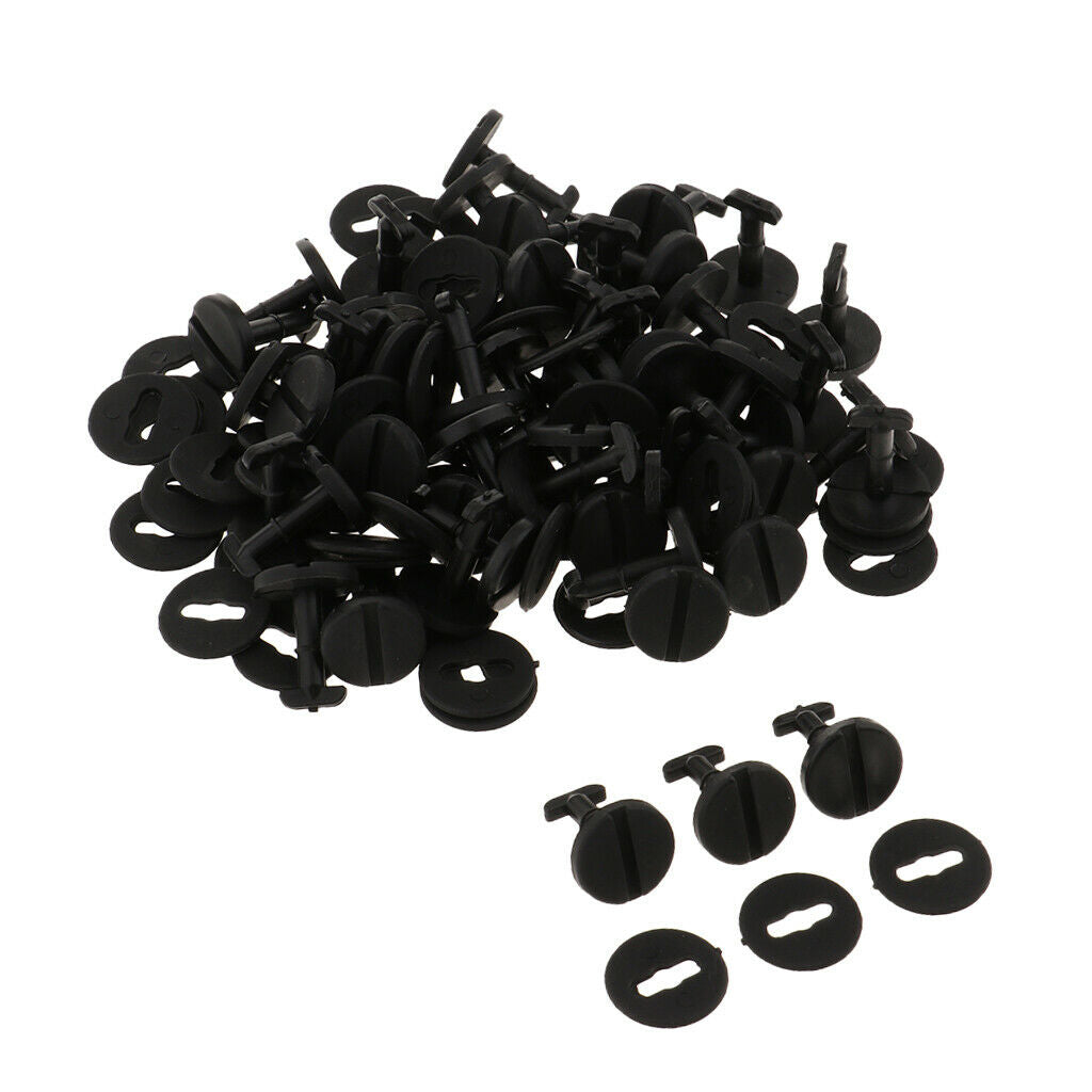 50 Pieces Push Type Car Mat Buckle Carpet Auto Fixed Clamp Rivet Foot Pad