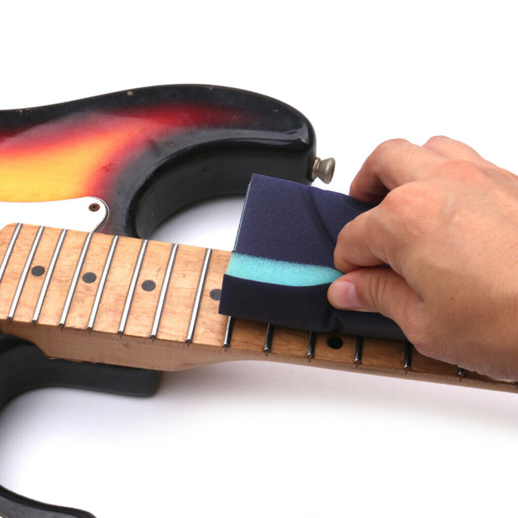 Sponge Sanding Block for Guitar Fingerboard Repair Polishing Tools Parts