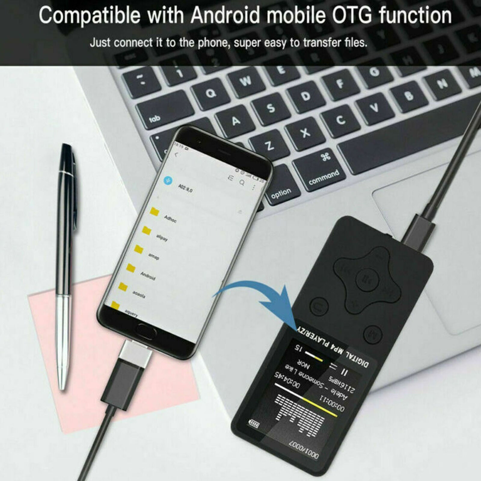 Mini Portable Bluetooth MP3 Music Player MP4 Media FM Radio Hi-Fi Lossless Sound