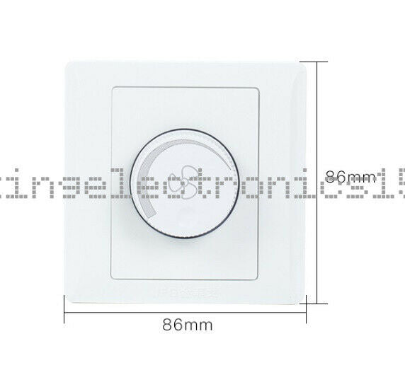 220V Adjustment Ceiling Fan Speed Control Switch Wall Button Dimmer Switch