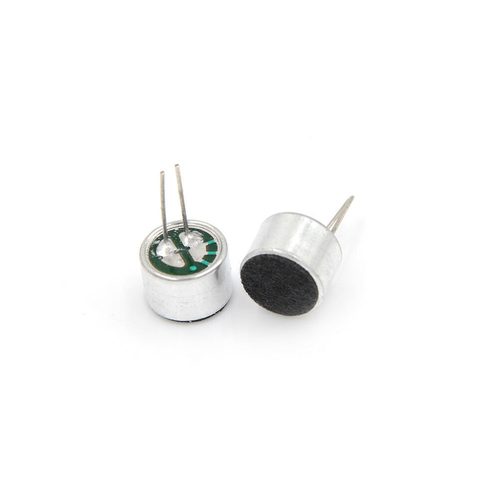 10pcs Brand New Mini MIC Capsule Electret Condenser 2 Pins Bes.l8