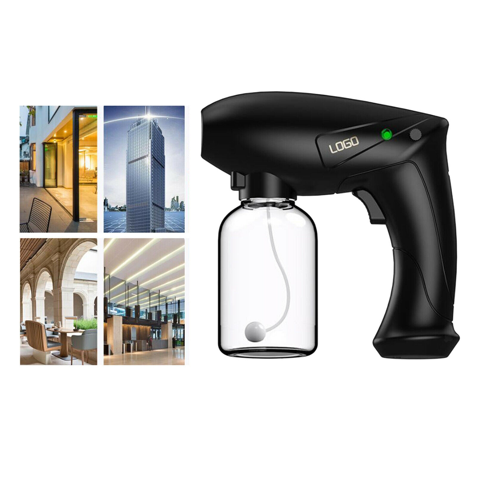 Portable Wireless Disinfectant Atomizer Spray Gun Mist Maker for Home Hotel