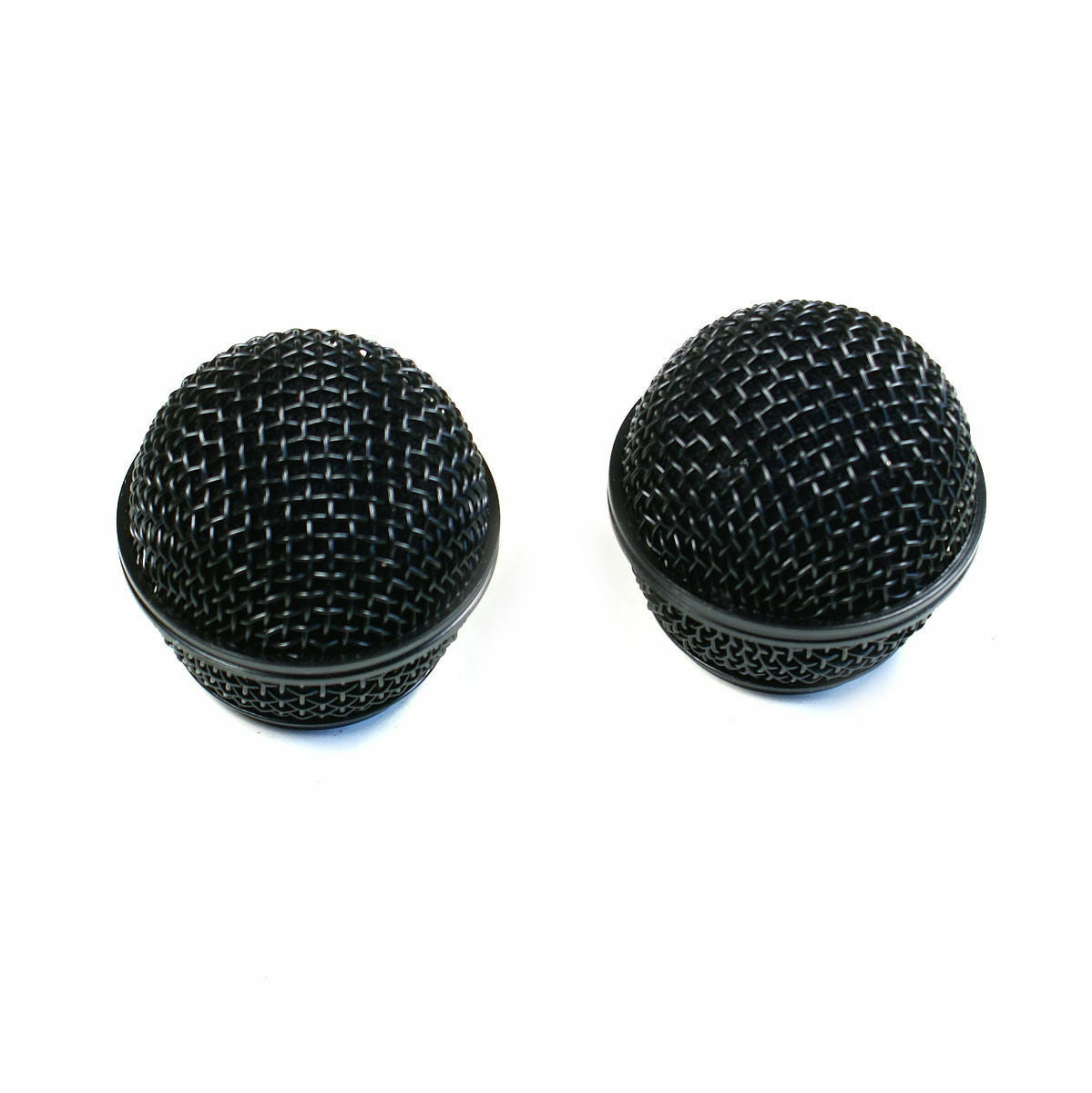 2 Black Microphone Grille Metal Windscreen fits Shure Beta58 SM58 Microphone MIC
