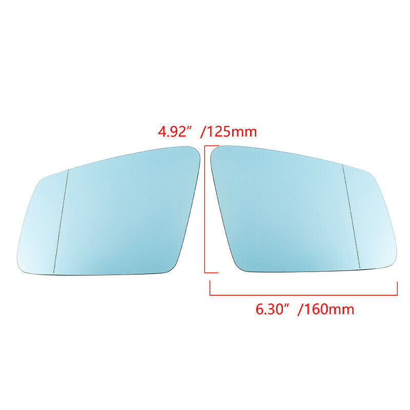 Pair Side Door Wing Mirror Glass Heated Fits Mercedes-Benz E250 E300 E350 S600