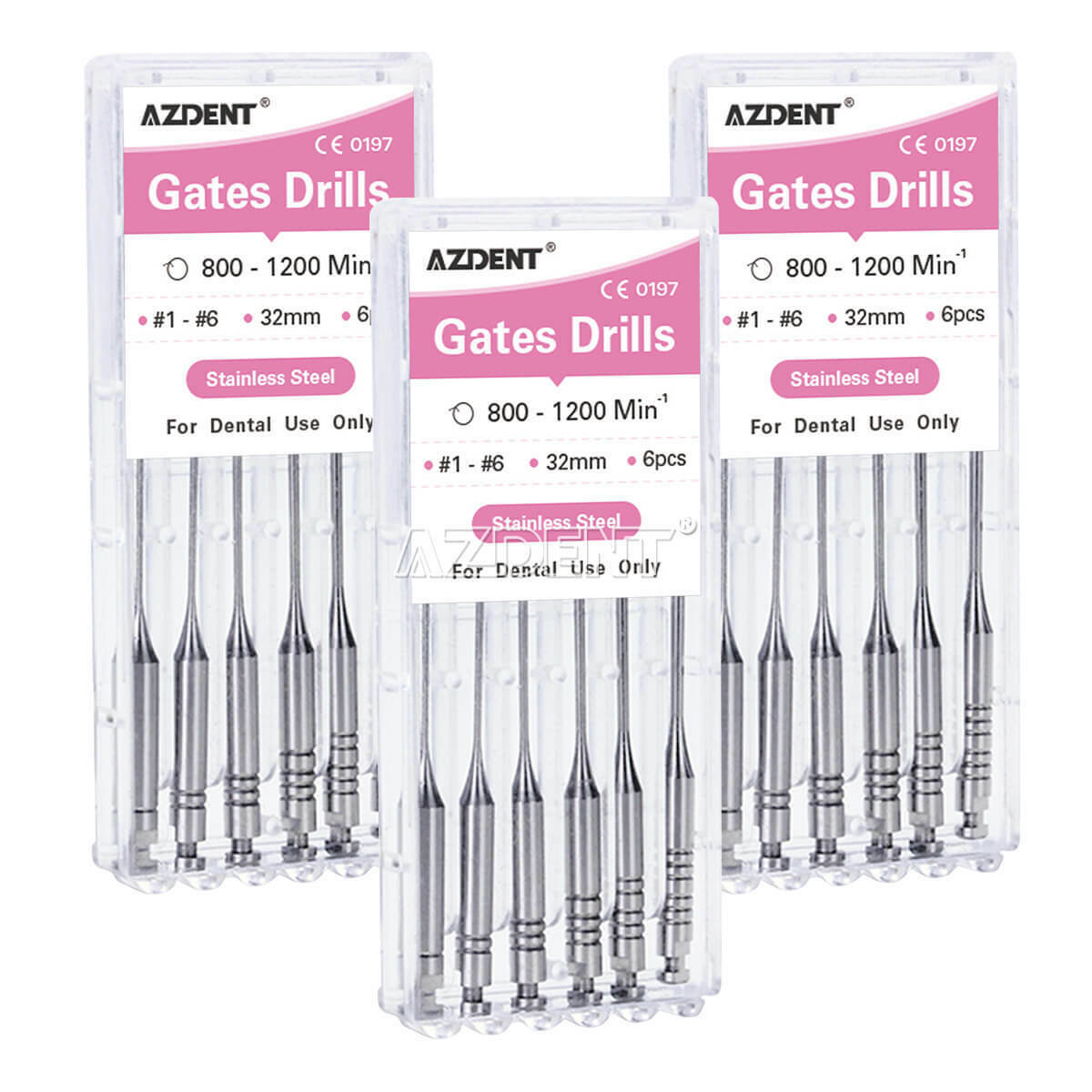 20 Packs Dental Gates Glidden Drill Files 32mm #1-#6 Endodontics Root Canal
