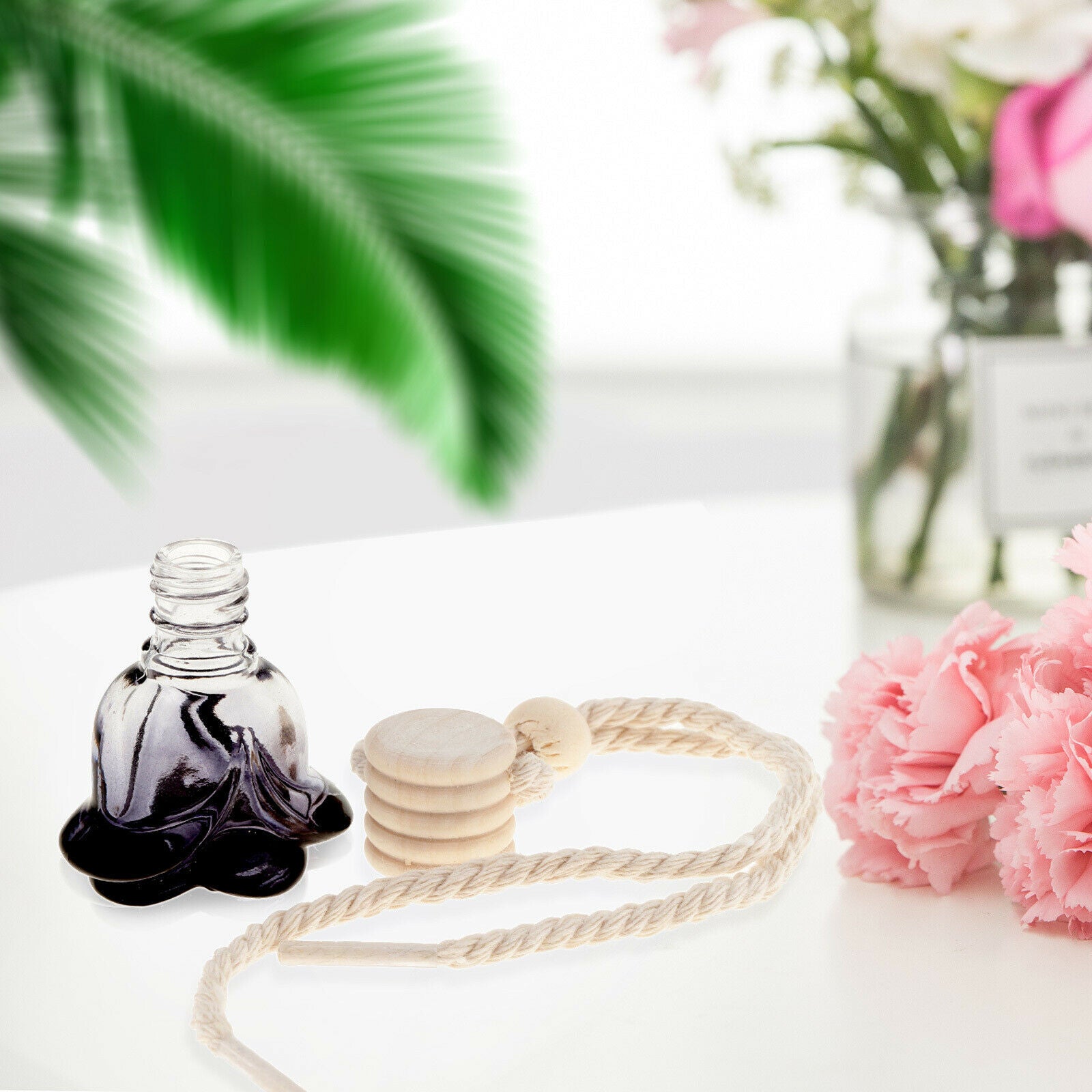 Pack of 20 Flower Pattern Empty Car Perfume Bottle Diffuser Home Home Decor
