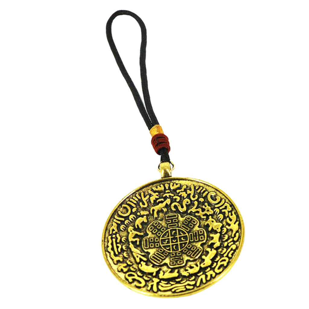 Tibetan Buddhism Eight-diagram-shaped appetizer Amulet Hang Penadnt