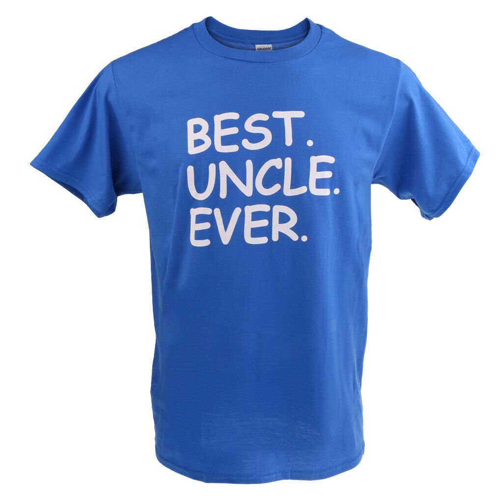 Best Uncle Ever Family Day Birthday Saying Slogan Mens T-shirt Dark Blue XL