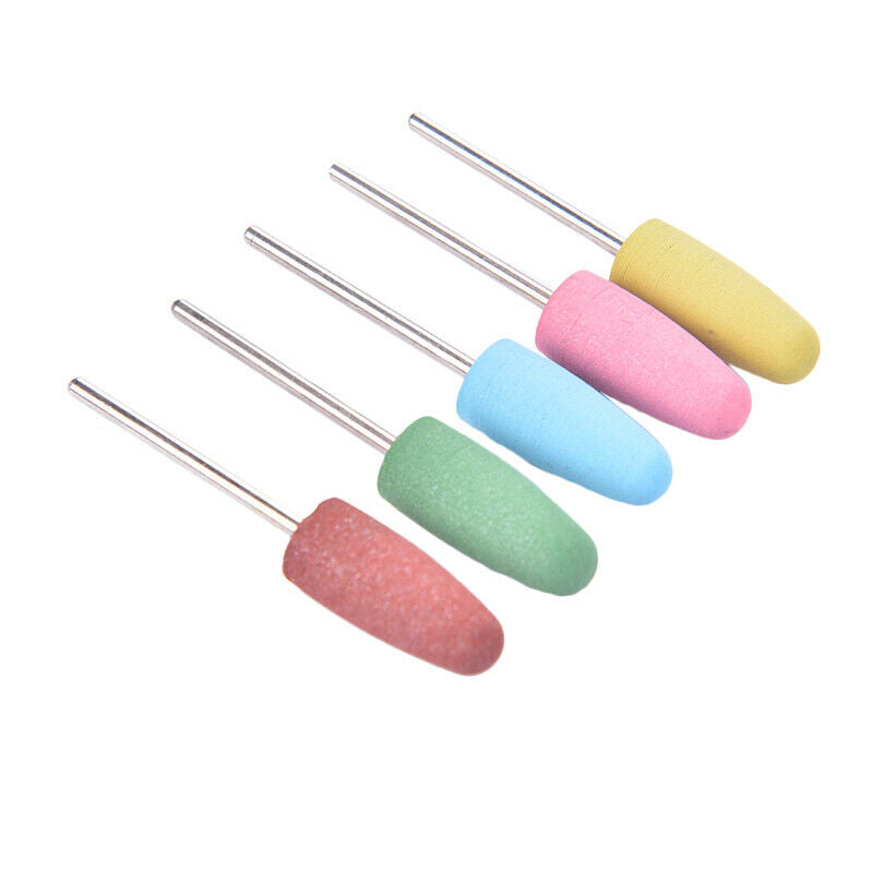 5pcs Nail Drill Bits Cuticle Manicure Machine Cutter Nail Art File Polish ToSJ