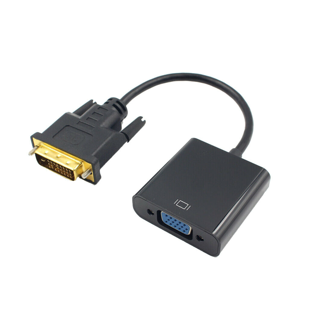 1080P DVI-D 24+1Pin to VGA Female HDTV Monitor Cable Video Adapter for PC