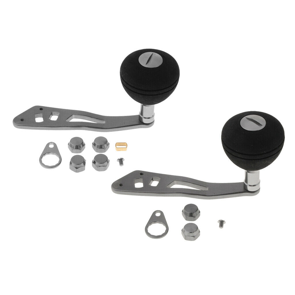 2 Pcs Universal Fishing Reel Handle Knob Grip for Baitcasting Left / Right