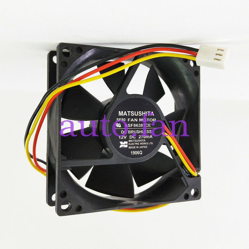 For 1pc Matsushita SF80 ASF86381CE Equipment fan 12V 270MA 3pin
