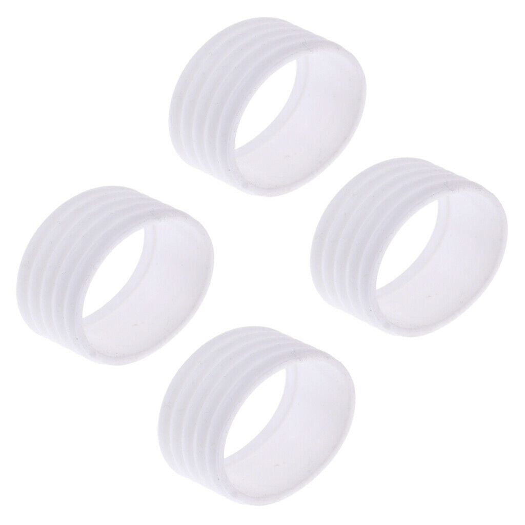 4 Pieces Badminton Squash Tennis Racket Silicone Handle Grip Fix  Protector