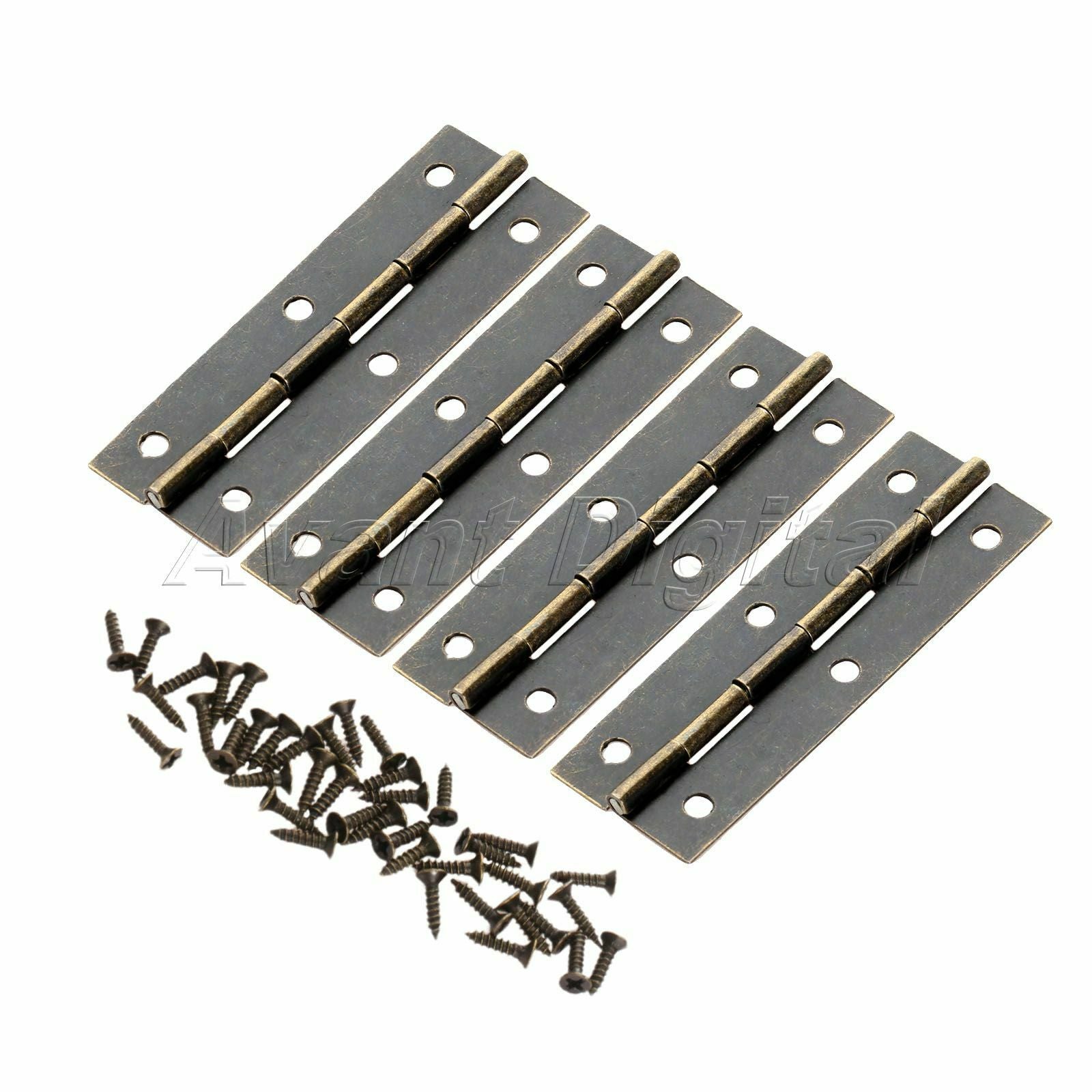 4pcs Furniture Door Hinges Cupboard Wardrobe Cabinet Hinges Hardware 60mm*20mm