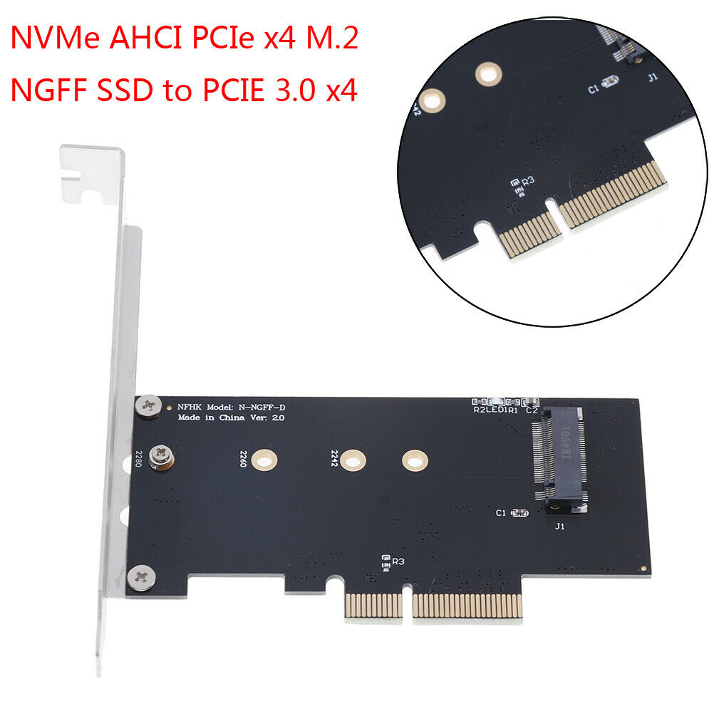 NVMe AHCI PCIe x4 M.2 NGFF SSD to PCIE 3.0 x4 converter adapter c JRBDAU