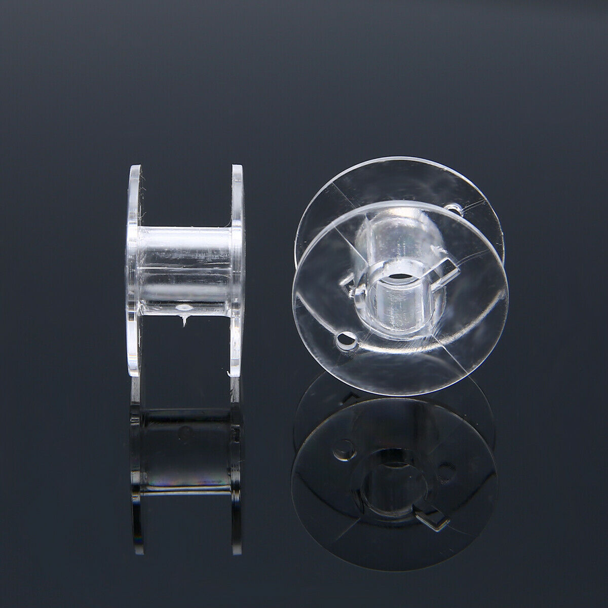 10PCS Plastic Empty Bobbins Sewing Machine Spools for Brother Janome Singer