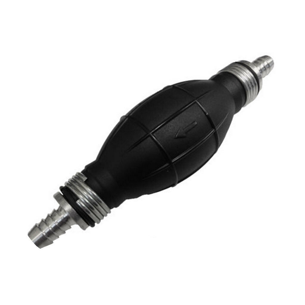 10mm-3/8 Straight Fuel Line Syphon Pump Primer Bulb Ball Boat Petrol Marine