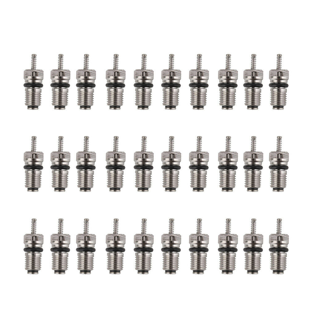 30 Pieces R134a-2 Car Air Conditioning Repair Bit Standard Valve Cap Core