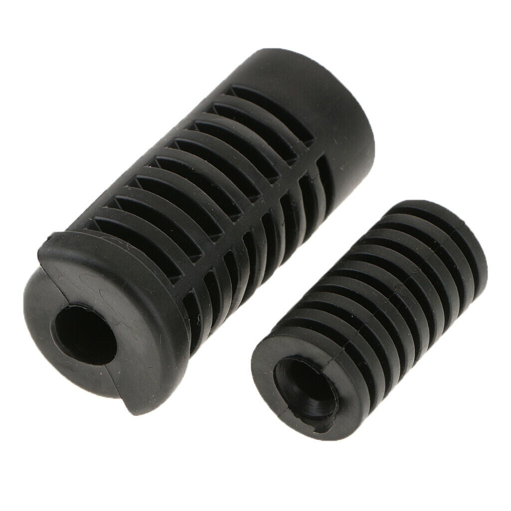 2X Motorcycle Gear Shift Shifter Lever Rod & Footrest Pedal Rubber Cover Set
