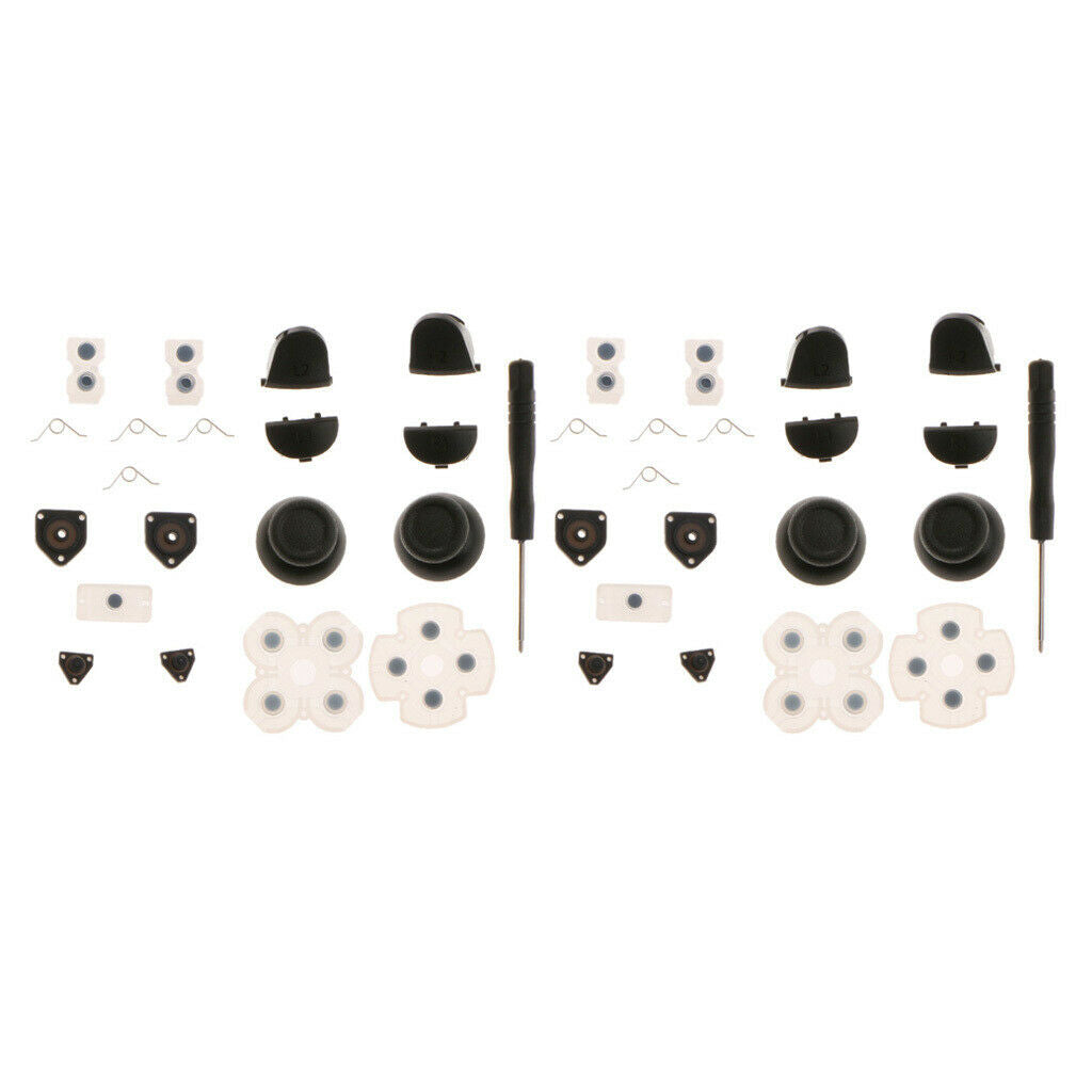 2x Replacement L1 R1 L2 R2   Buttons Rubber Conductive Pad w/ Analog Stick