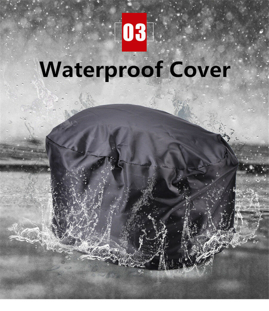 Large Capacity Motorcycle Tail Bag Back Seat Luggage Storage Bag with Rain Cover