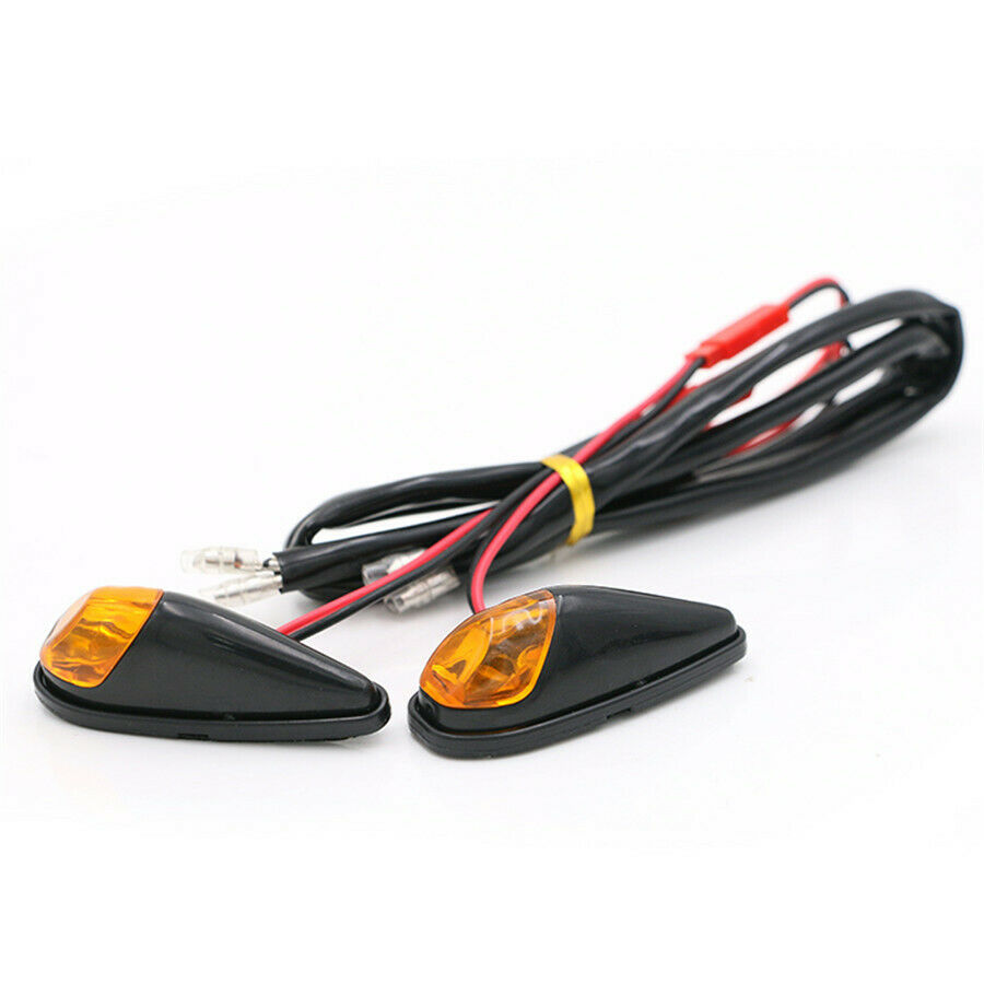 12V DC Amber Turn Signal Blinker Indicator Light For Motorcycle Bike Scooters