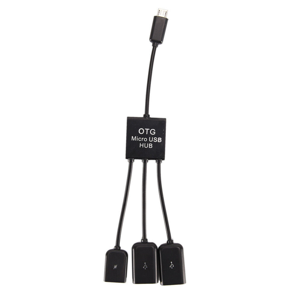 Multifunctional OTG Data Line Tablet Phone Micro usb Hub Splitter OTG Ada.l8