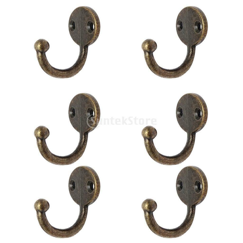 Pack of 18 Chic Clothes Coat Towel Hangers Hooks Door Wall Mounted, with Screws
