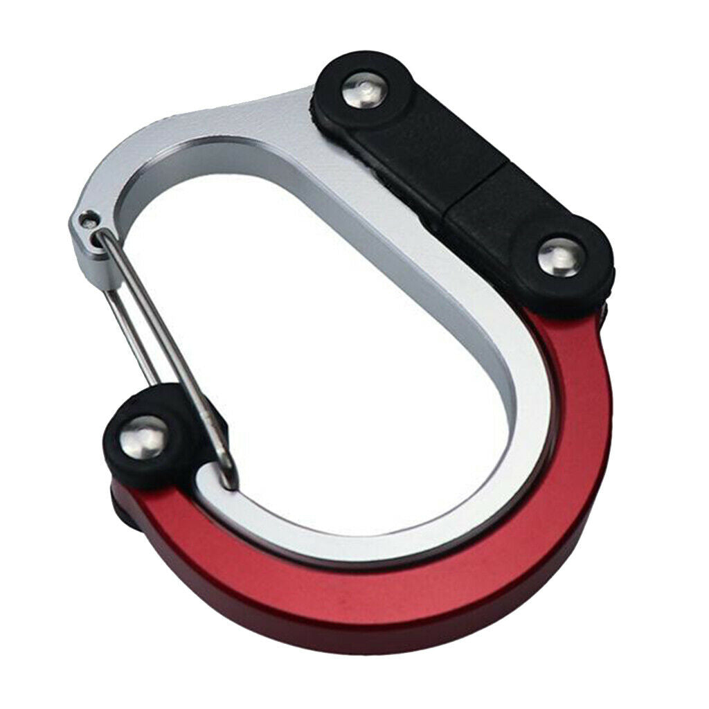 Premium Carabiner Clips Hook Outdoor Home Camping Fishing Traveling Bag Holder -
