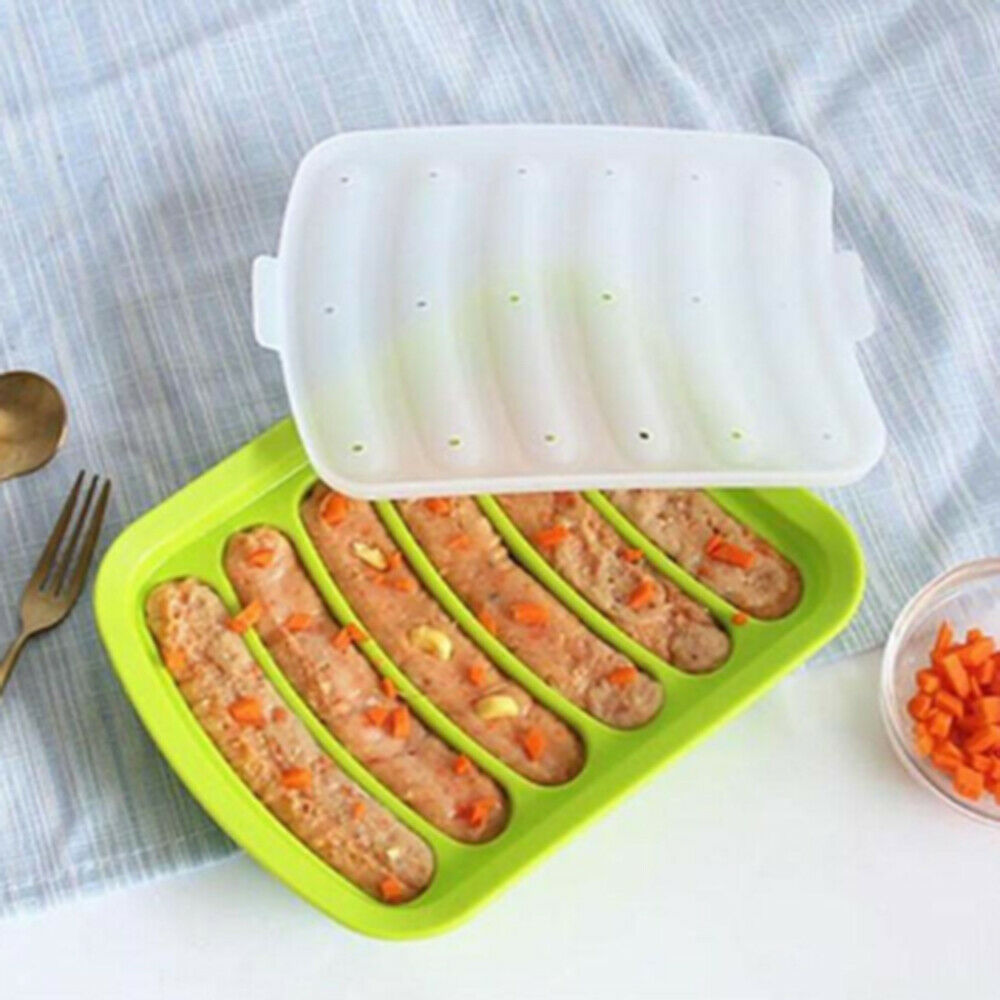 1Pcs Silicone Sausage Making Mold Hot Dog Maker Mould DIY Kitchen Tools