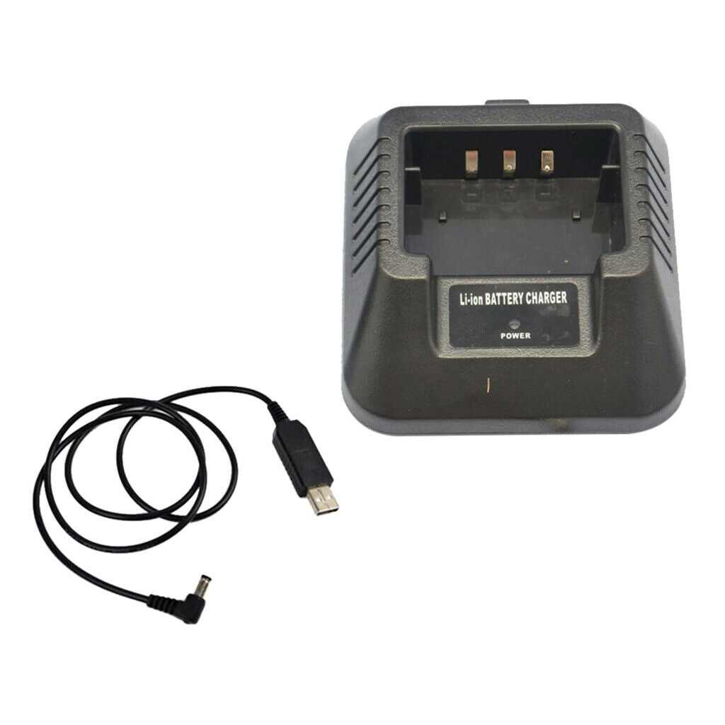 2Pieces USB Charger Adapter for Baofeng UV-5R DM-5R BF-F8HP Plus 2-Way Radio
