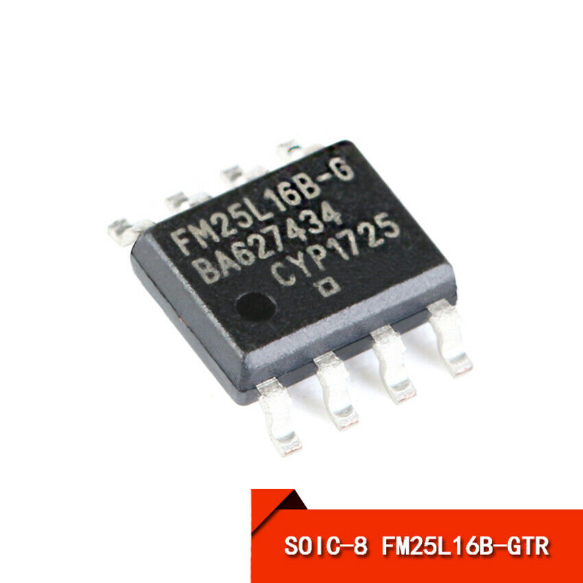 16K bit Ferroelectric Nonvolatile RAM Memory FRAM SPI Serial FM25L16B-GTR SOIC-8