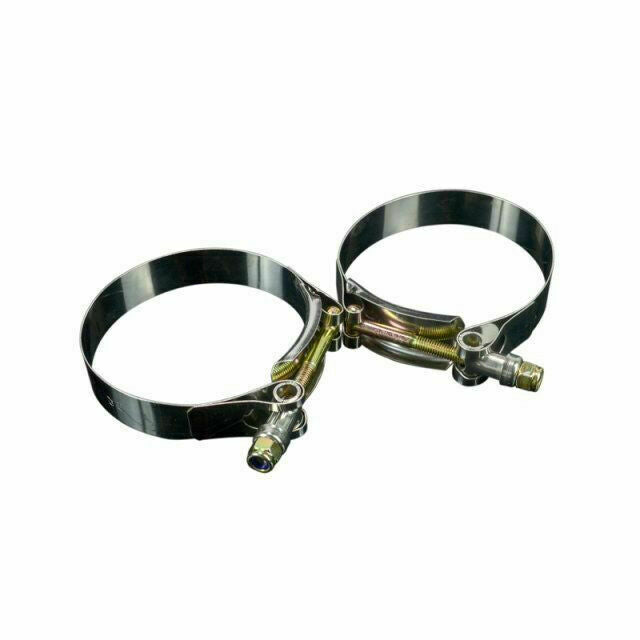 10 Pcs Stainless Steel 2.5" inch Silicone Turbo Pipe Hose Coupler T-bolt Clamps
