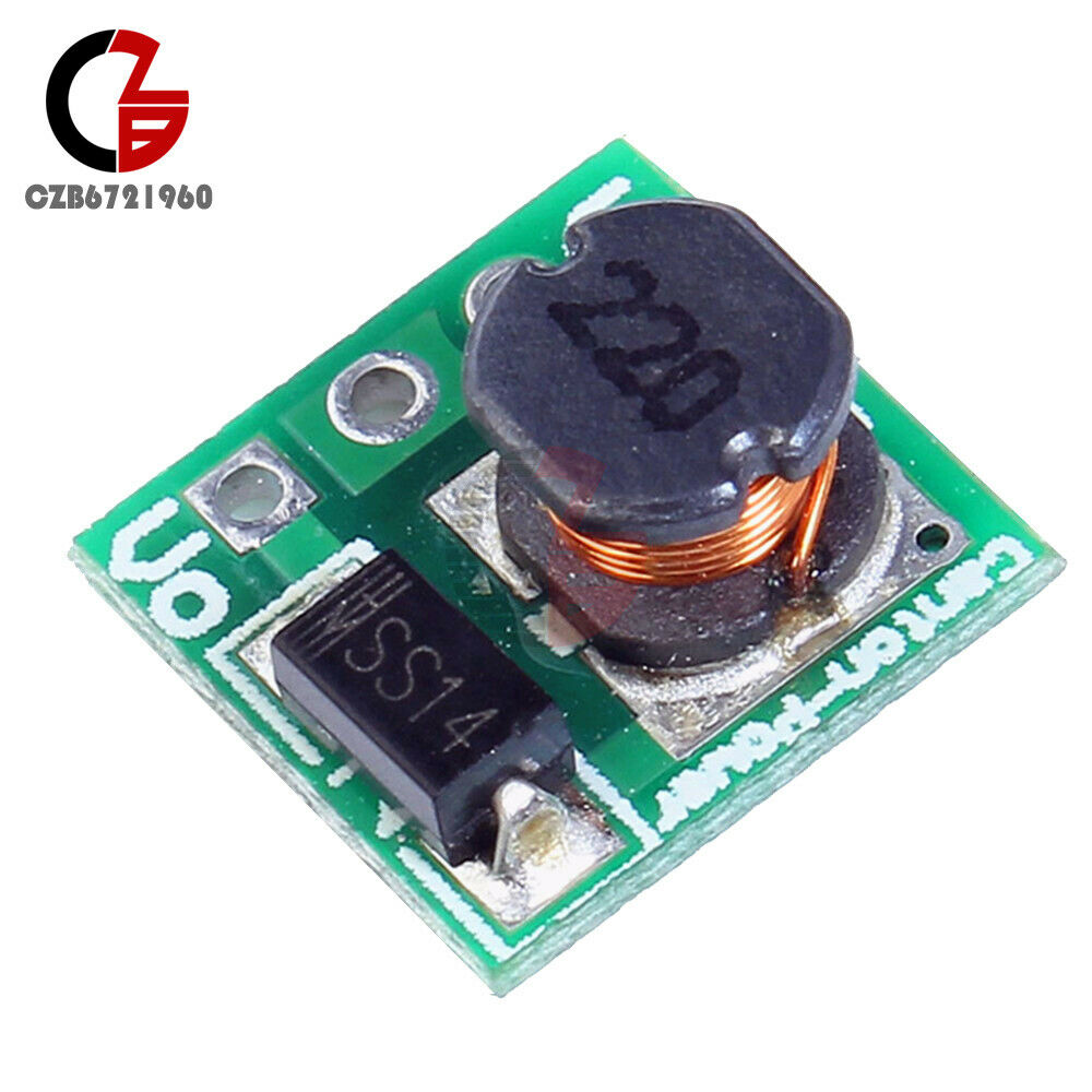 2PCS DC-DC 0.9-5V to 5V Boost Converter Power Module Voltage Step Up Board