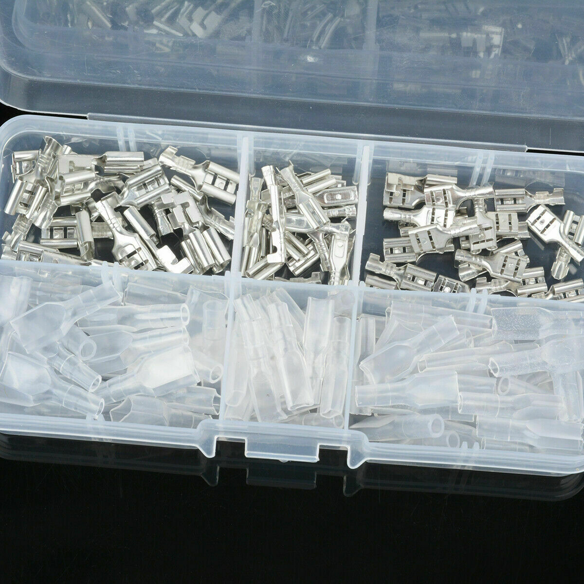 120 x 2.8mm 4.8mm 6.3mm Crimp Insulating Terminal Female Spade Connector Sleeves