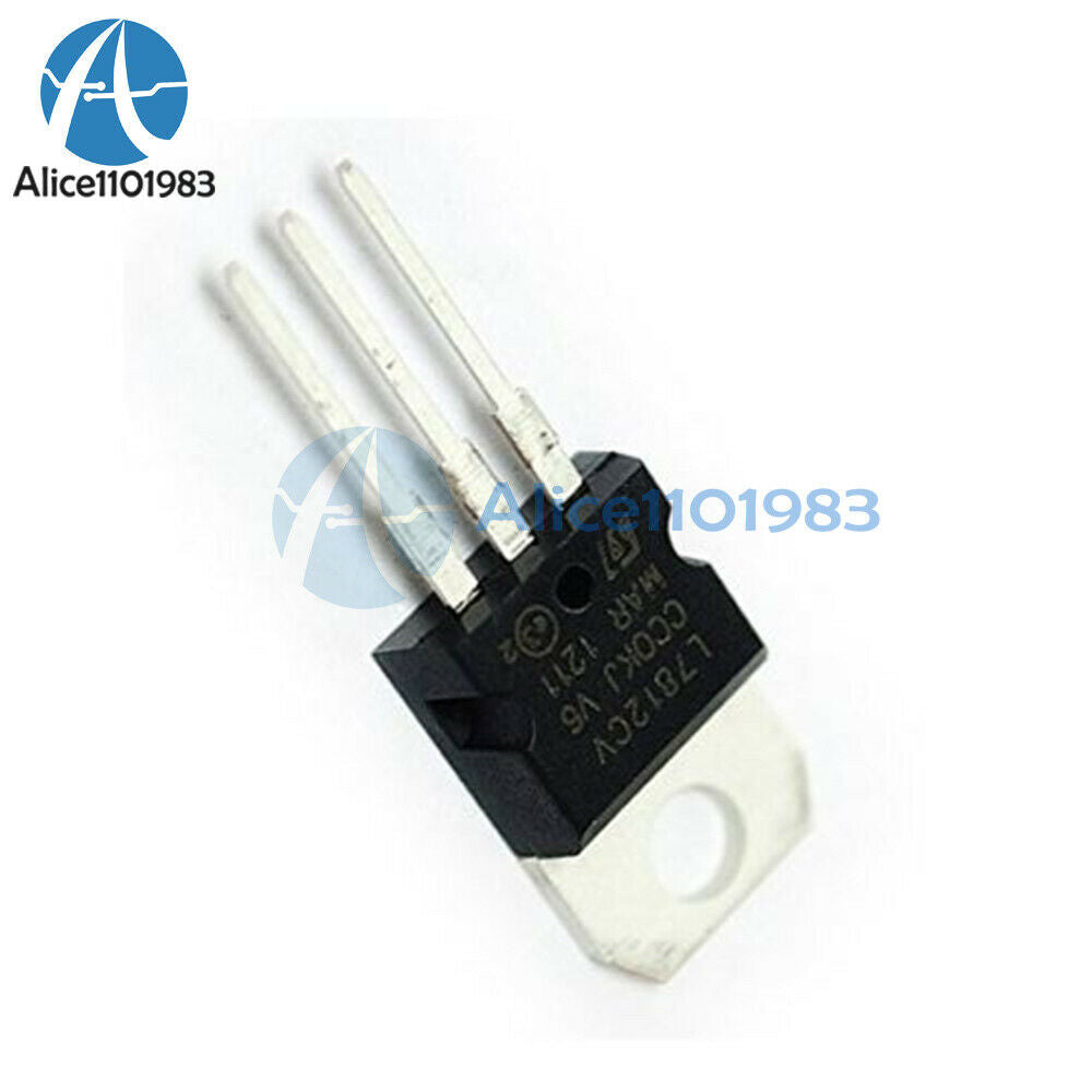 10PPCS L7812CV LM7812 L7812 TO-220 Voltage Regulator IC Module