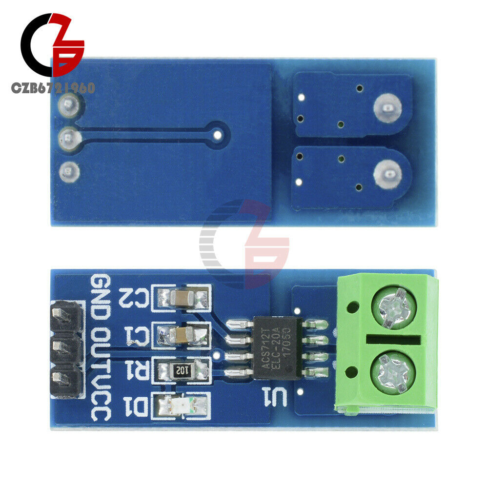 10PCS ACS712 20A Module Measuring Range 5V Current Sensor Hall Board for Arduino