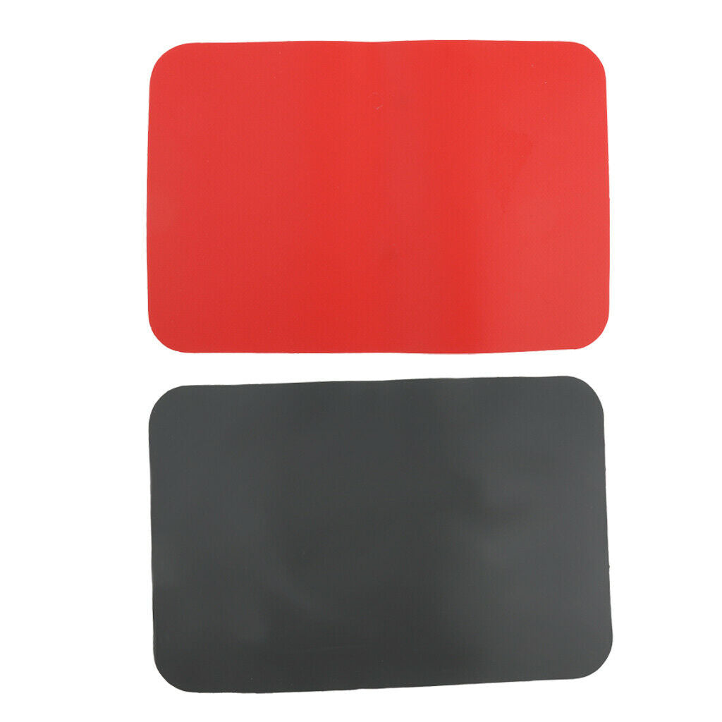 2Pcs Inflatable Boat/Dinghy/RIB PVC Repair Patch Accessories - Black & Red