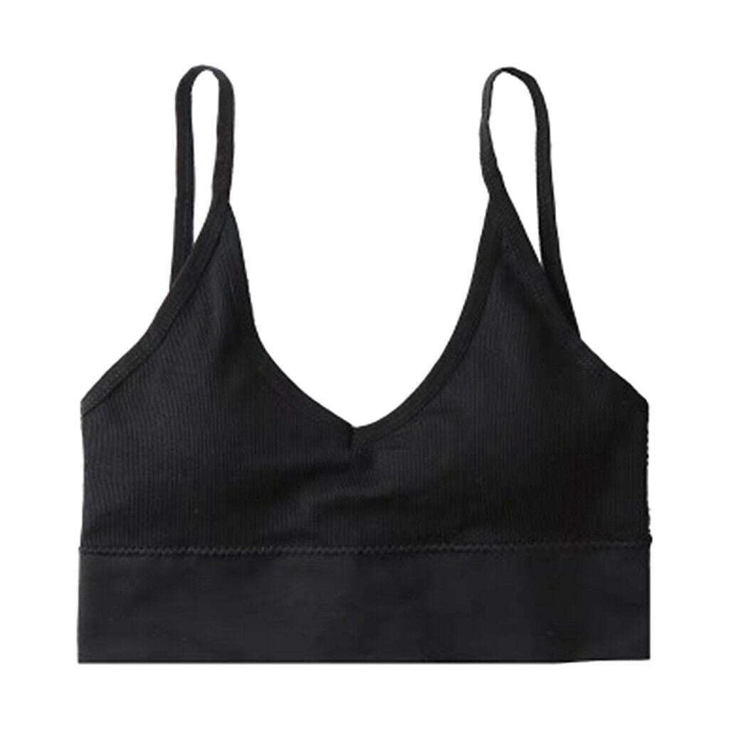 3pcs Women Summer Padded Bralette Seamless Wirefree Comfort Bra Sports Bra