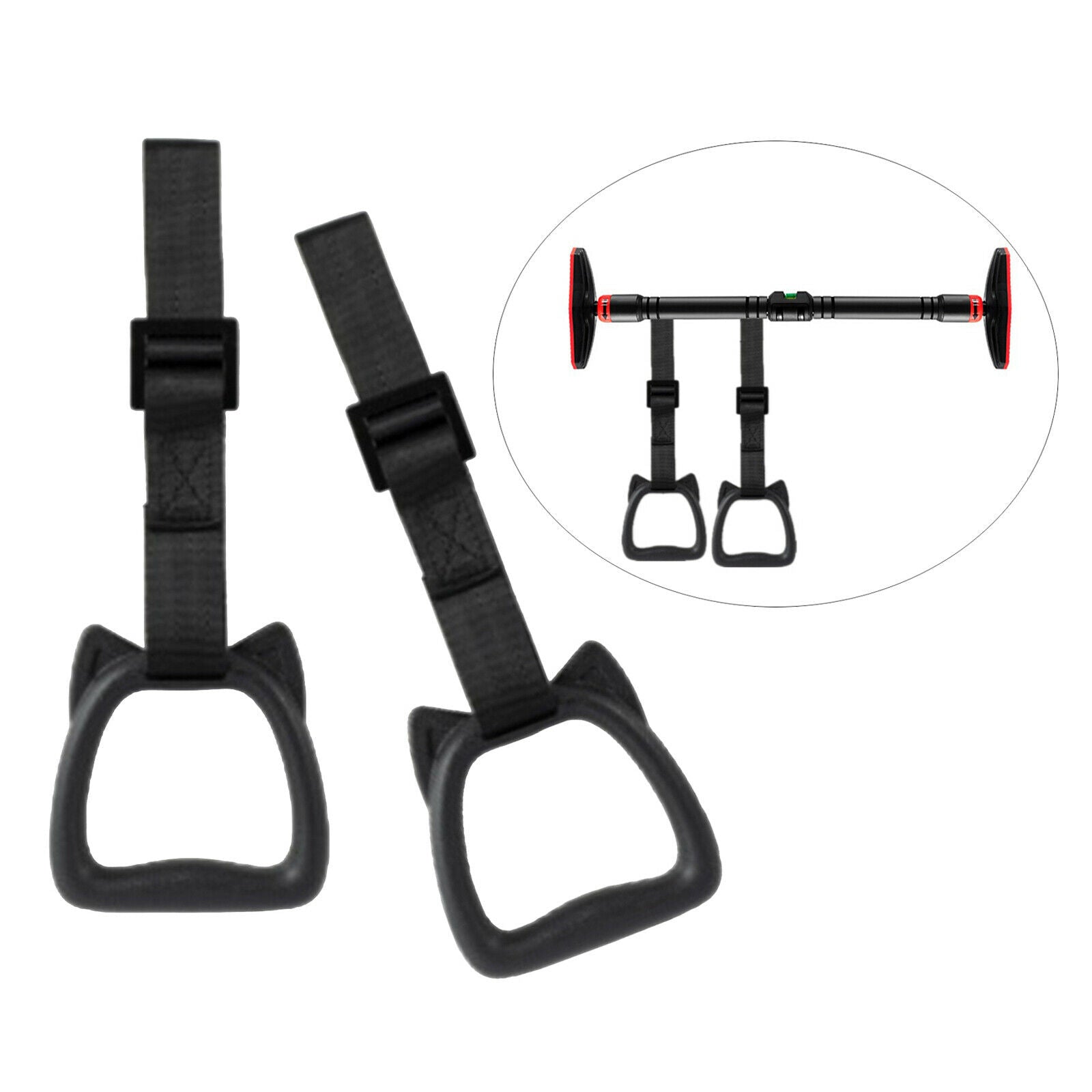Pull-Up Gym Straps Handles for Ab Workouts Strength Trainer Bar Attachment