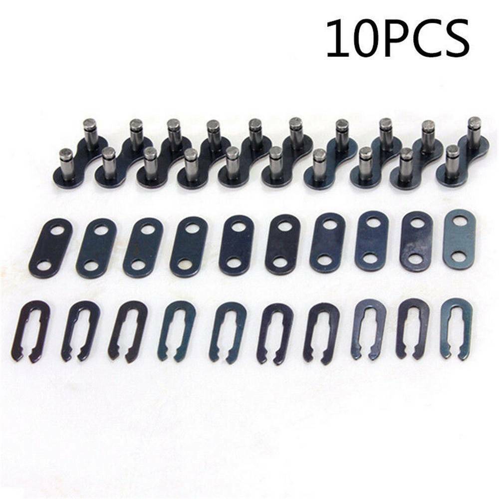 10 * Bicycle Bike Chain Master Link Joint Connector Single Speed Quick-Clip Kits
