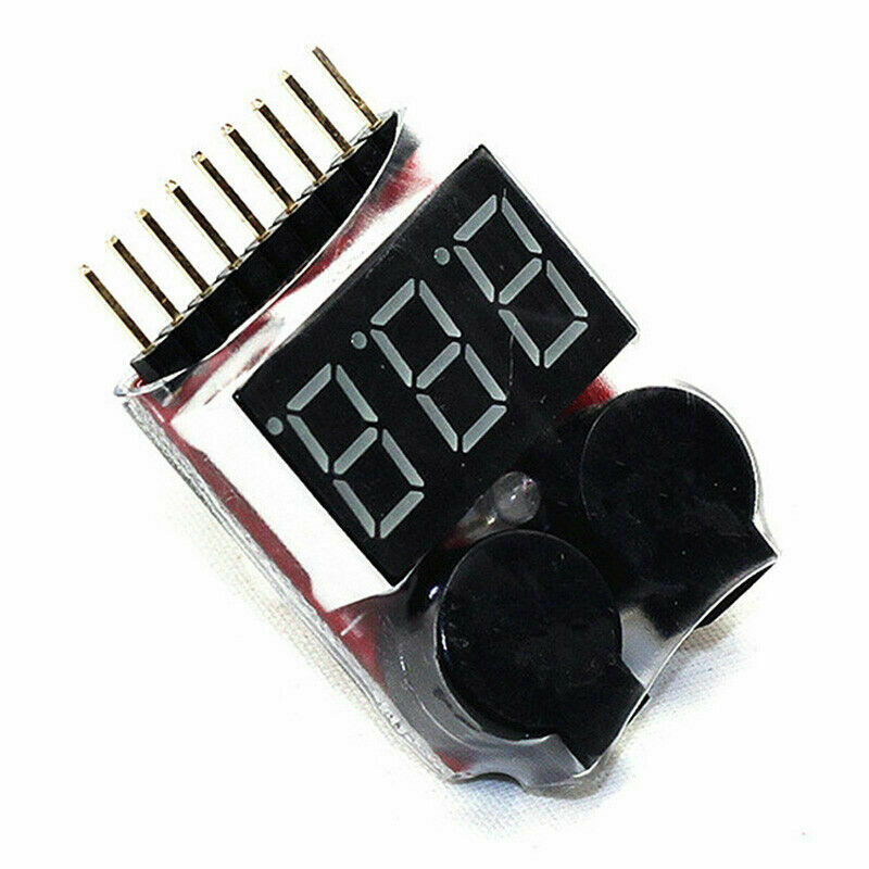 RC Lipo Battery Low Voltage Alarm 1S-8S Buzzer Indicator E2P6 M5B2 Tester Y1V9